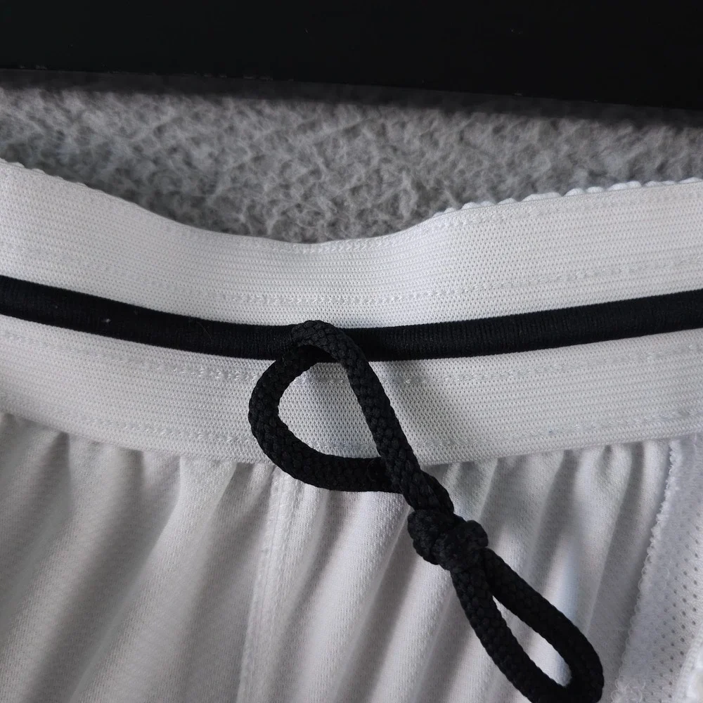 Nike Elite Basketball Shorts Mens XXL White Black Dri Fit Pull On Athletic 9